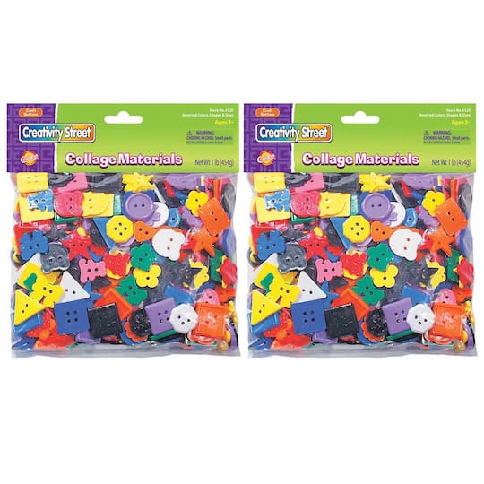 6 ct s: 2 ct. (12 total) Creativity Street® 1lb. ct Assorted Colors Plastic Buttons | Michaels®